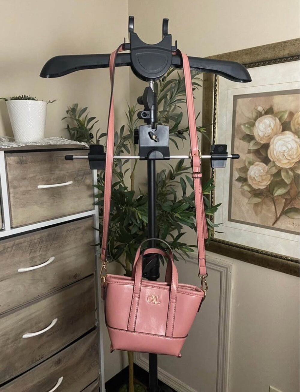CXL Pink Mini Tote Crossbody Handbag – Gold Hardware Removable Strap